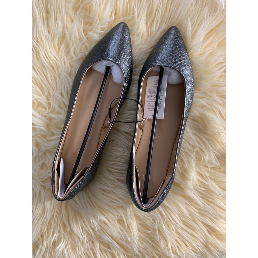Women's Flats Pointed Toe Ballet Wedding Flat Shoes with Comfort Heel Pro
